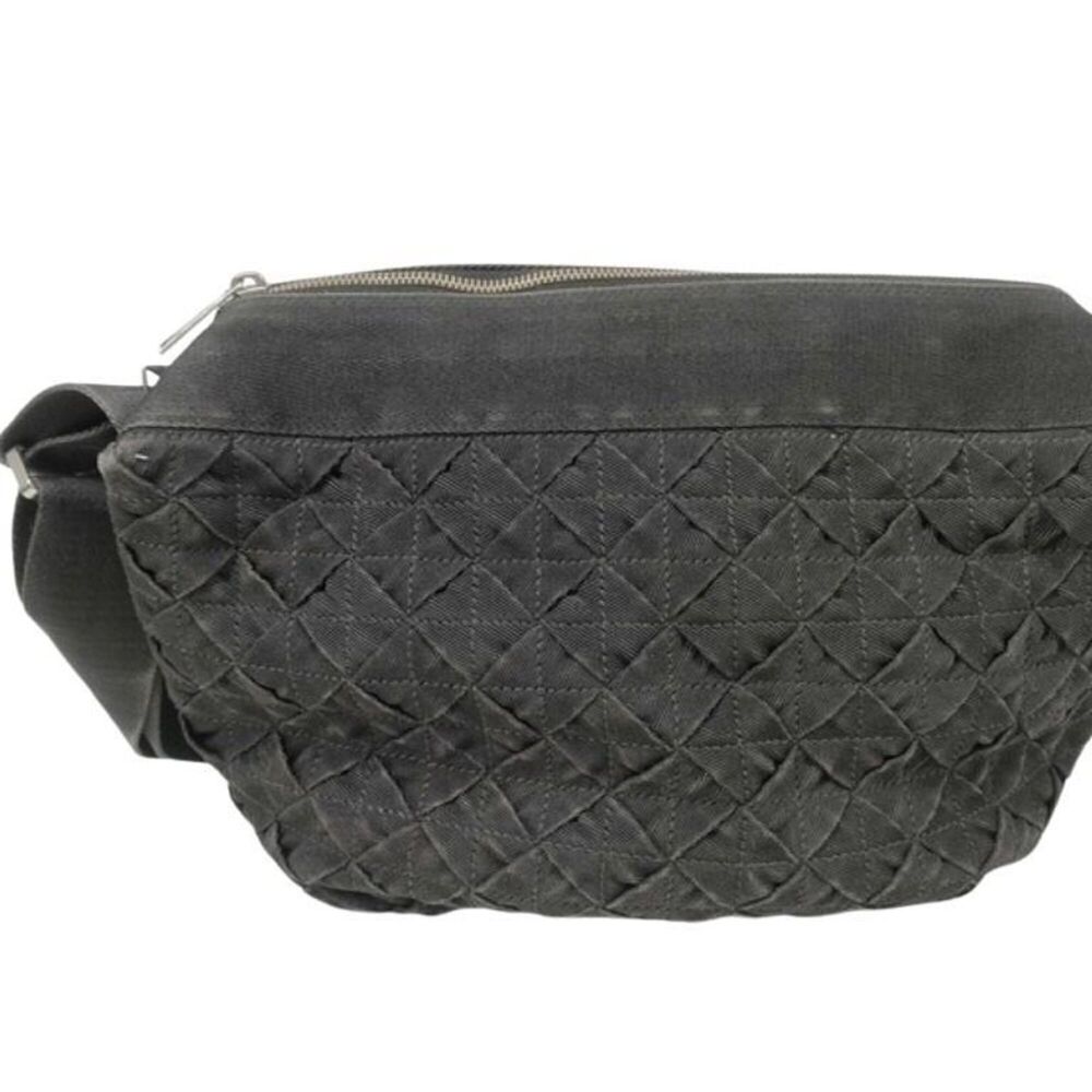 BOTTEGA VENETA Shoulder Bag, Intrecciato, 657952, Black Canvas, Men's & Women's